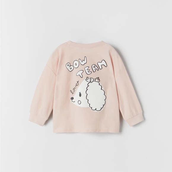 Zara Baby (VGUC) | Dog lover Bow Team Long Sleeve Shirt - Picture 1 of 6